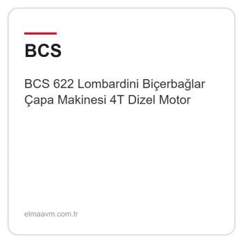 BCS 622 Lombardini Biçerbağlar Çapa Makinesi 4T Dizel Motor