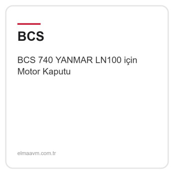 BCS 740 YANMAR LN100 için Motor Kaputu