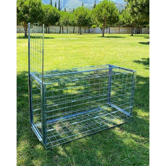 bluebee 120x68x48mm 2.5mm Çelik Telli Köpek Yakalama Kafesi
