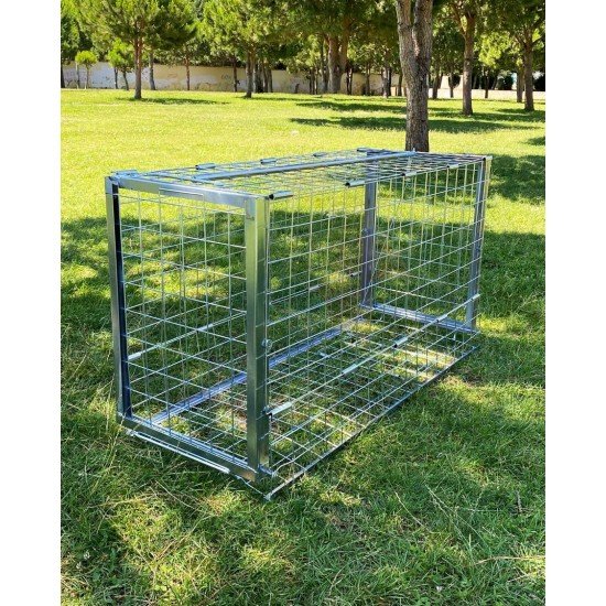 bluebee 120x68x48mm 2.5mm Çelik Telli Köpek Yakalama Kafesi