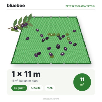 bluebee 1x11m² 65gr 1.Kalite %75 Zeytin Toplama Yaygısı bluebee 1x11m² 65gr 1.Kalite %75 Zeytin Toplama Yaygısı