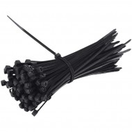 bluebee 2.5x100 100ad Siyah Plastik Kablo Bağlama Kelepçesi Kablo Bağı