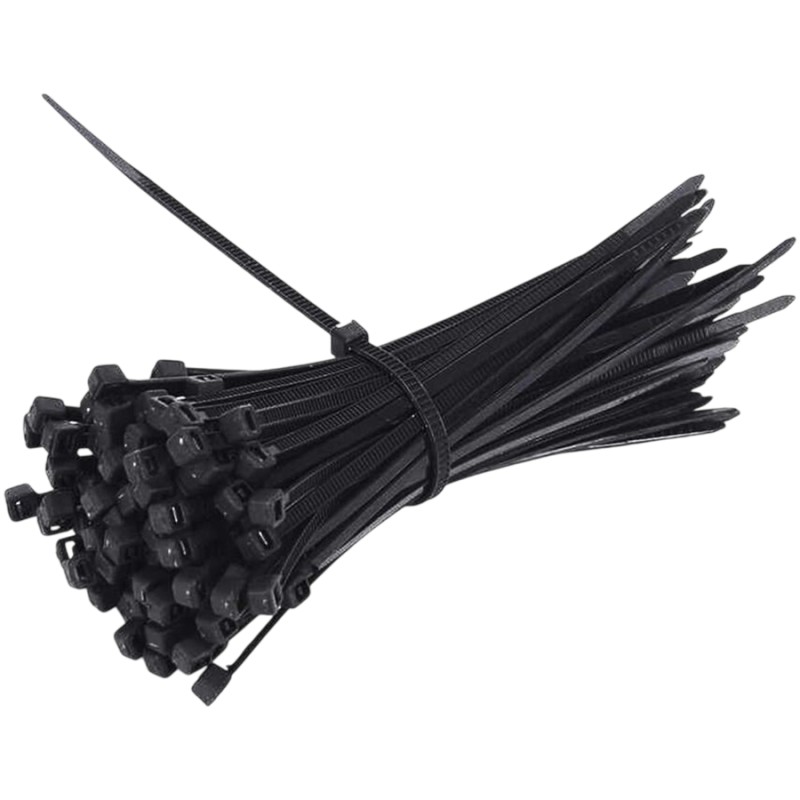 bluebee 2.5x100 100ad Siyah Plastik Kablo Bağlama Kelepçesi Kablo Bağı