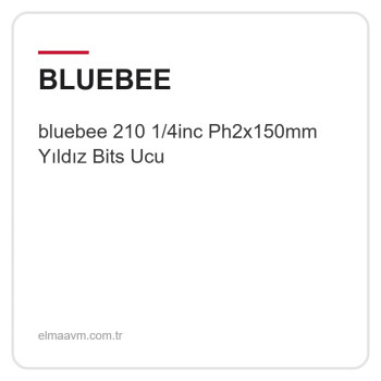bluebee 210 1/4inc Ph2x150mm Yıldız Bits Ucu bluebee 210 1/4inc Ph2x150mm Yıldız Bits Ucu