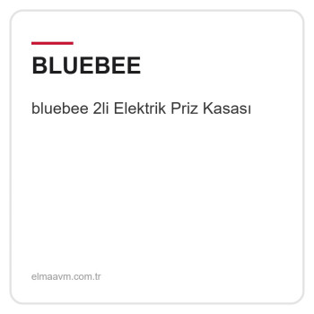 bluebee 2li Elektrik Priz Kasası