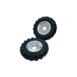 bluebee 4.00x8 Lastik + 27x250mm Mil + 3inç Jant dahil Çapa Makinesi Teker Takımı