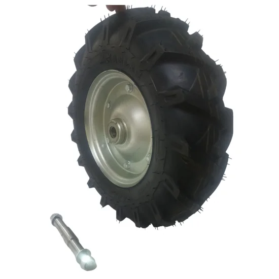 bluebee 4.00x8 Lastik + 3inç Jant dahil Mil dahil Rulmanlı Çayır Biçme Çapa Makinesi 1ad Teker