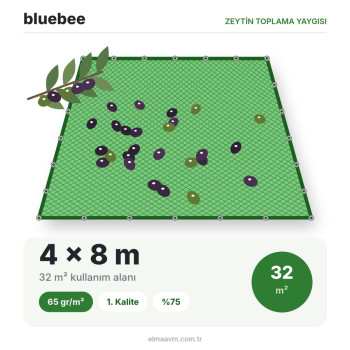 bluebee 4x8 32m² 65gr 1.Kalite %75 Zeytin Toplama Yaygısı bluebee 4x8 32m² 65gr 1.Kalite %75 Zeytin Toplama Yaygısı