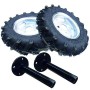 bluebee 5.00x12 Lastik + 27x250mm Mil + 4inç Jant dahil Çapa Makinesi Teker Takımı