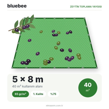 bluebee 5x8 40m² 65gr 1.Kalite %75 Zeytin Toplama Yaygısı bluebee 5x8 40m² 65gr 1.Kalite %75 Zeytin Toplama Yaygısı
