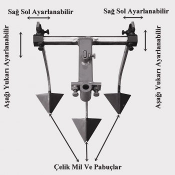 bluebee A09 40x40cm Çapa Makinesi Üçlü Ayarlı Kaz Ayağı Aparatı bluebee A09 40x40cm Çapa Makinesi Üçlü Ayarlı Kaz Ayağı Aparatı