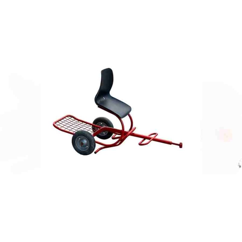 bluebee R01 Boru Tip Tek Koltuklu Tekerli Mini Taşıma Sele Tipi Çapa Makinesi Römorku