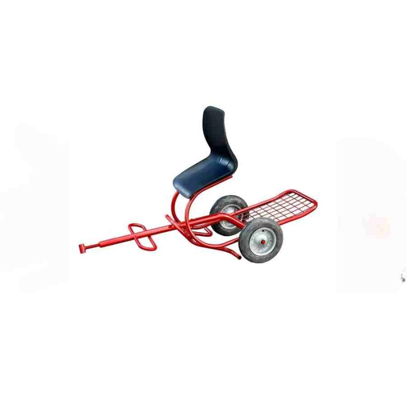 bluebee R01 Boru Tip Tek Koltuklu Tekerli Mini Taşıma Sele Tipi Çapa Makinesi Römorku