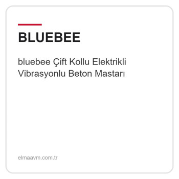 bluebee Çift Kollu Elektrikli Vibrasyonlu Beton Mastarı