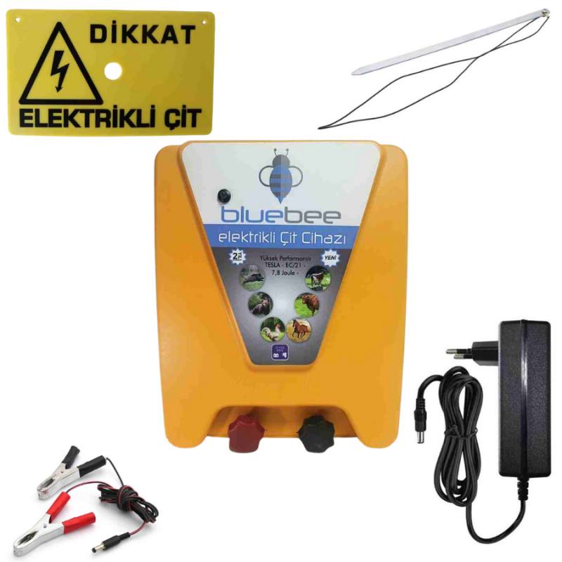 bluebee EC01 G12V Ç15000V 7.8joule Sade Tek Standart Elektrikli Çit Cihazı bluebee EC01 G12V Ç15000V 7.8joule Sade Tek Standart Elektrikli Çit Cihazı