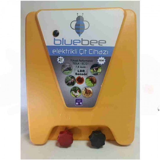 bluebee EC03 giriş12V Çıkış15000V 7.8joule 100km/tel Sensörlü Elektrikli Çit Cihazı