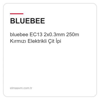 bluebee EC13 2x0.3mm 250m Kırmızı Elektrikli Çit İpi