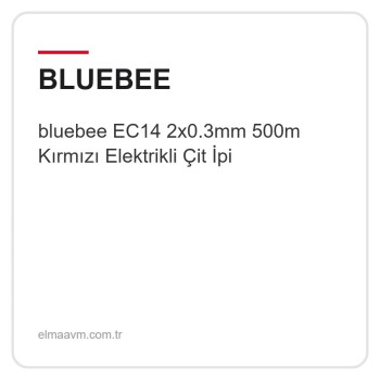 bluebee EC14 2x0.3mm 500m Kırmızı Elektrikli Çit İpi