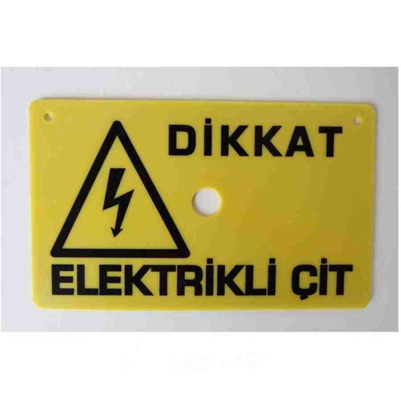 bluebee EC48 1ad Elektrikli Çit Uyarı Levhası bluebee EC48 1ad Elektrikli Çit Uyarı Levhası