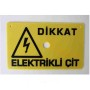 bluebee EC48 1ad Elektrikli Çit Uyarı Levhası