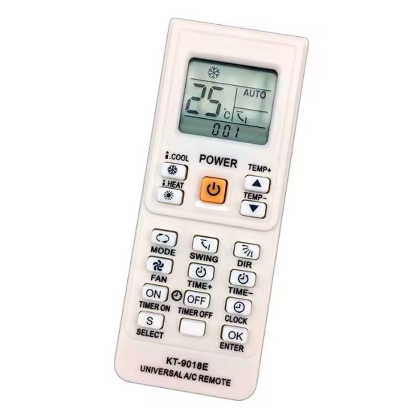 bluebee KT 9018E Beyaz Akıllı Universal Klima Kumandası Herz KT 9018E A/C Universal Akıllı Klima Kumandası