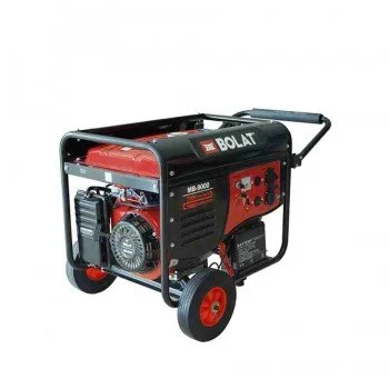 Bolat MB9000 7.5kW 9.5kVa 17bg 458cc 90kg Tekerli Marşlı Monofaze Benzinli Jeneratör