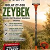Bolat Zeybek ZT 100 12V 500W 2.30m 3.60m 2.3kg Teleskopik Taraklı Çırpıcı Akülü Zeytin Hasat Makinesi