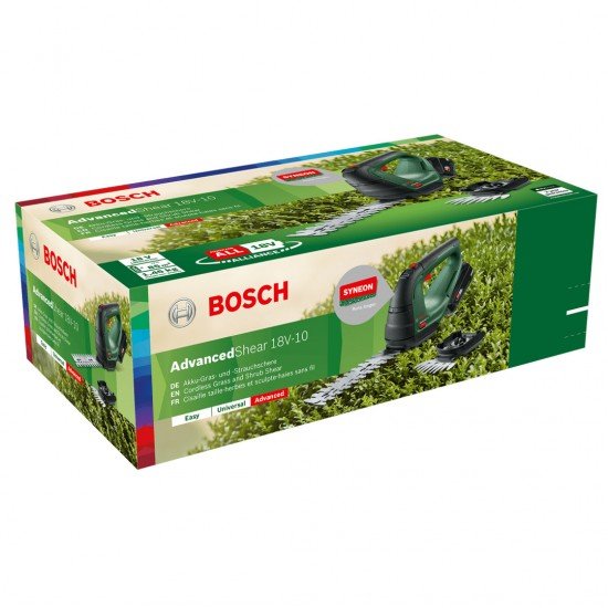 Bosch AdvancedShear 18V 10Ah Aküsüz Çim Kesme Çit Budama Makinesi