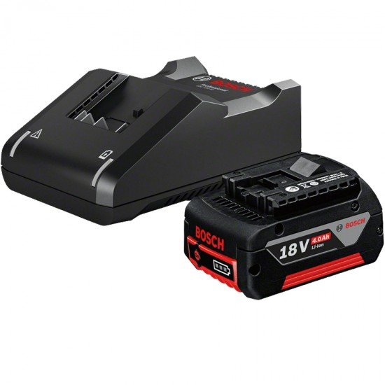 Bosch GAL 18V 40 Akü Şarj Aleti ve GBA 18V 1x4.0 Ah Akülü Başlangıç seti