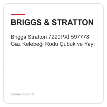 Briggs Stratton 7220PXİ 597778 Gaz Kelebeği Rodu Çubuk ve Yayı