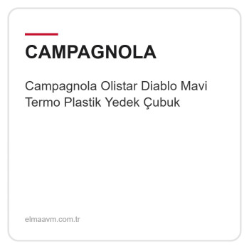 Campagnola Olistar Diablo Mavi Termo Plastik Yedek Çubuk Campagnola Olistar Diablo Mavi Termo Plastik Yedek Çubuk