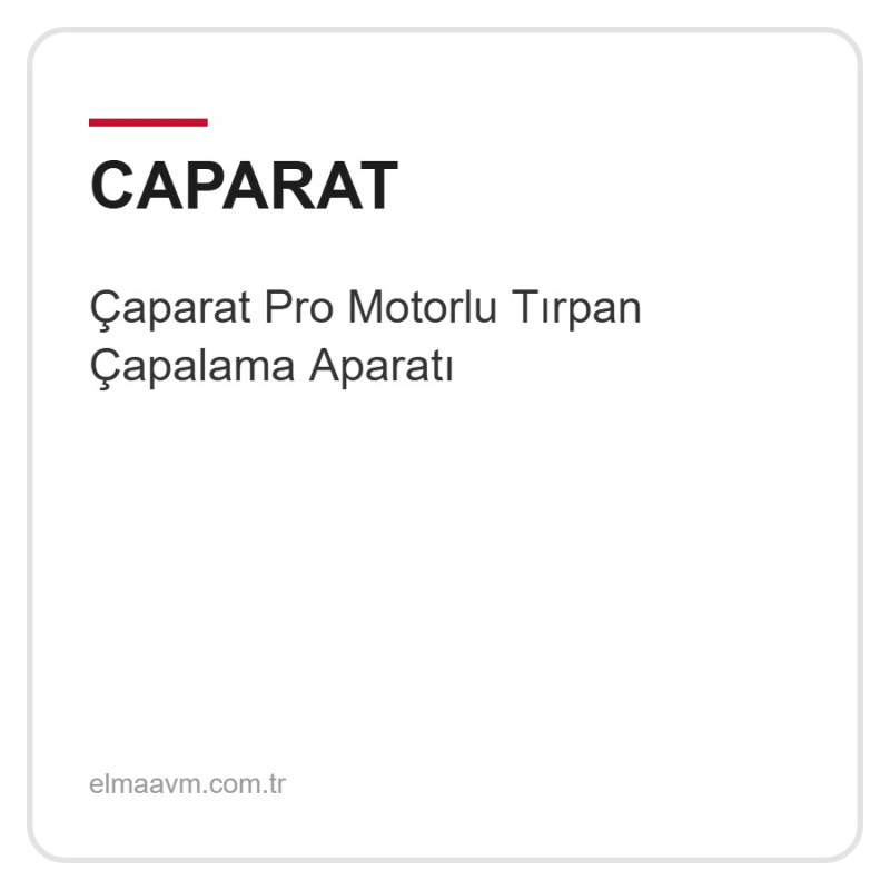 Çaparat Pro Motorlu Tırpan Çapalama Aparatı