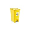 Ceymop Slim 30lt 20x27x45cm Sarı Pedallı Atık Çöp Kovası