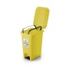 Ceymop Slim 30lt 20x27x45cm Sarı Pedallı Atık Çöp Kovası
