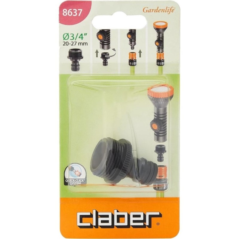 Claber 3/4 Ağızlı Fıskiye Sprink Adaptörü