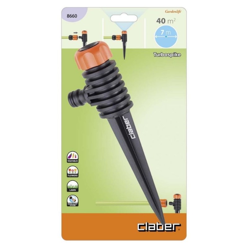 Claber 40m² Turbospıke Sabit Fıskiye