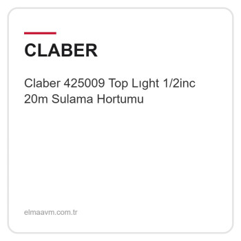 Claber 425009 Top Lıght 1/2inc 20m Sulama Hortumu Claber 425009 Top Lıght 1/2inc 20m Sulama Hortumu
