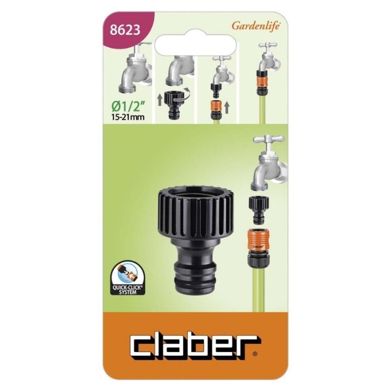 Claber 8623 1/2 Sulama Musluk Adaptörü