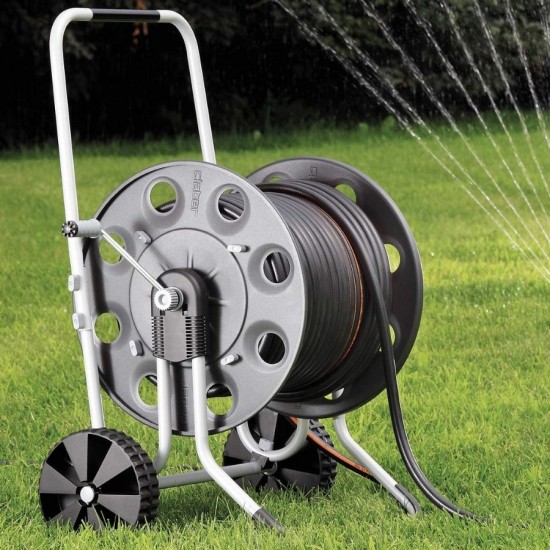 Claber 8894 130mt Metal Gemını Hortum Arabası