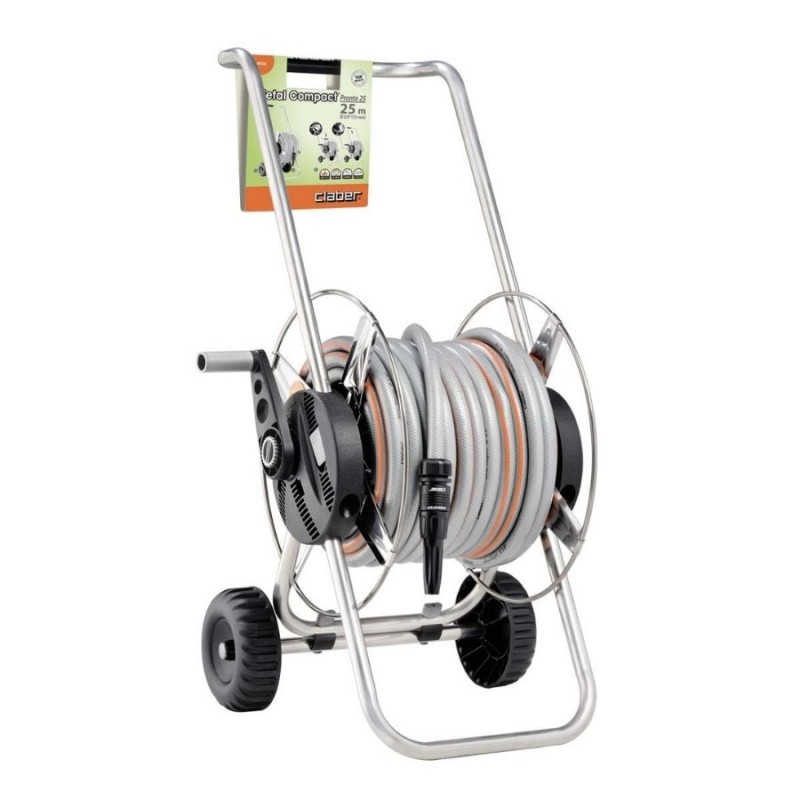 Claber 8906 METAL COMPACT PRONTO 25 Hortum Arabası
