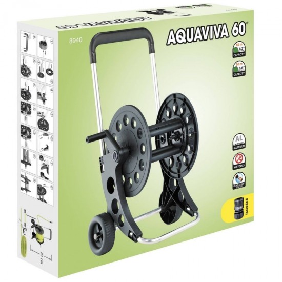 Claber 8940 AQUAVIVA 60 60mt Sulama Hortum Arabası