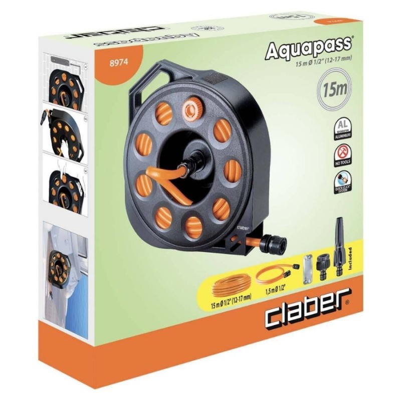 Claber 8974 AQUAPASS SET 15mt Sulama Hortum Seti