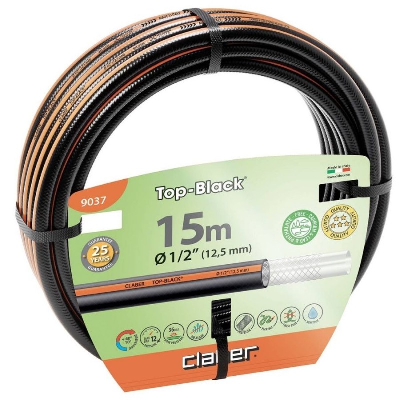 Claber 9037 Top Black 15m Hortum