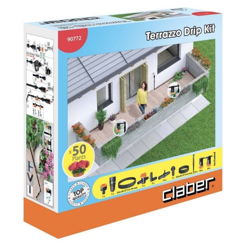 Claber 90772 25mt Terrazzo Drıp Kıt Sulama Sistemleri