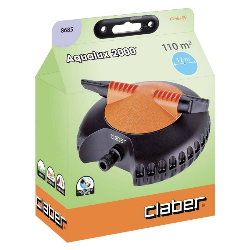 Claber AQUALUX 2000 113m² İki Kollu Döner Fıskiye