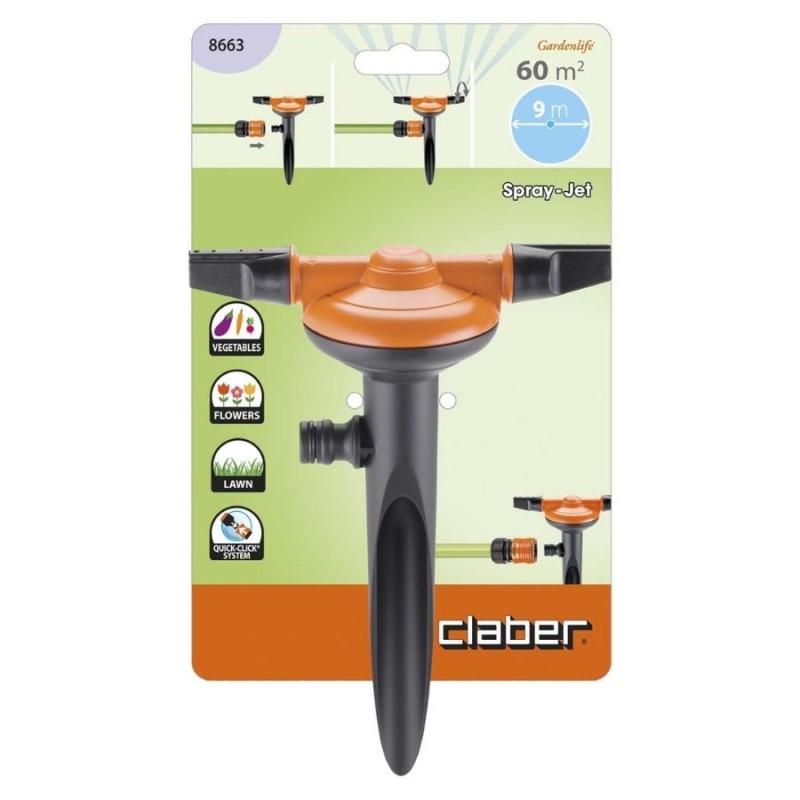 Claber Sprayjet 64m² Saplamalı Fıskiye