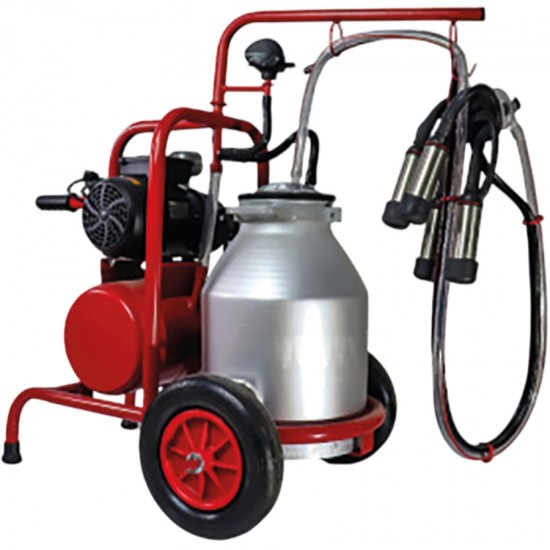 DAKKIN Alpar04 Yağlı Klasik 40lt Tek Sağım Alüminyum Süt Sağma Makinesi
