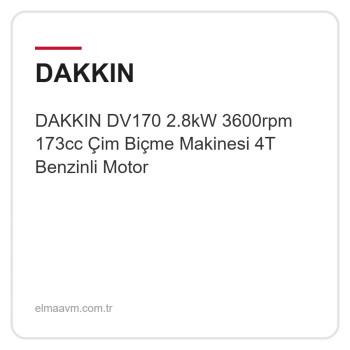 DAKKIN DV170 2.8kW 3600rpm 173cc Çim Biçme Makinesi 4T Benzinli Motor