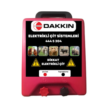 DAKKIN G12V Ç15000V 5joule Sade Tek Standart Elektrikli Çit Cihazı DAKKIN G12V Ç15000V 5joule Sade Tek Standart Elektrikli Çit Cihazı