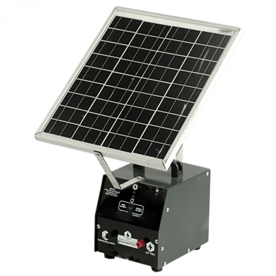 DAKKIN G12V Ç15000V 5joule Solarlı Standart Panolu Elektrikli Çit Cihazı Pro Set